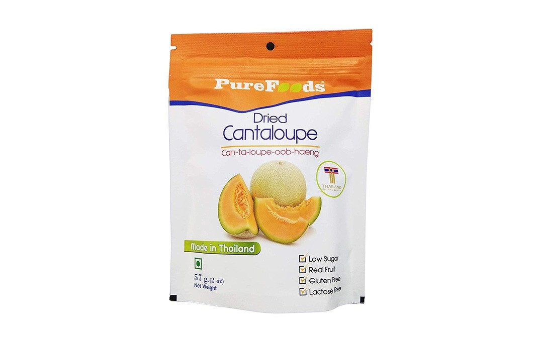 Purefoods Dried Cantaloupe    Pack  57 grams